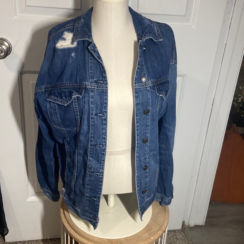 American Eagle Distressed Jean Jacket
